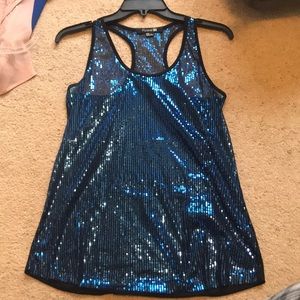 sequin tank top